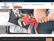 Tablet Screenshot of birminghamplumbers.com